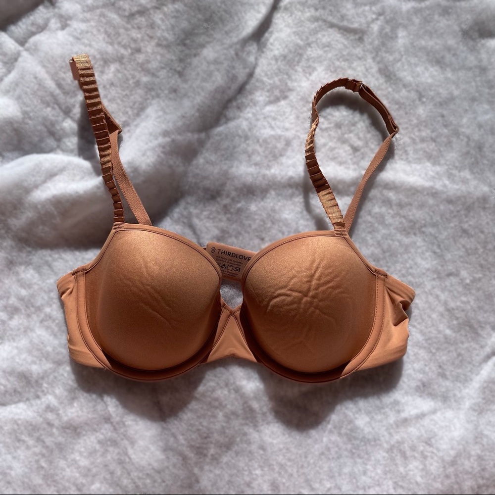 ThirdLove Classic T-Shirt Bra 32 C 1/2 in Mocha